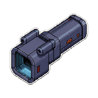 mech arm cannon  matte dark gunmetal
