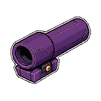 mech arm cannon  purple void energy