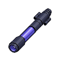 mech arm cannon  translucent energy field