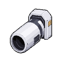 mech arm cannon  white clean medical