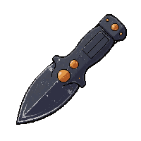 nano blade knife  battle worn scratched
