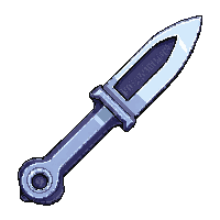 nano blade knife  chrome metallic silver