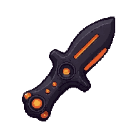 nano blade knife  orange warning lights
