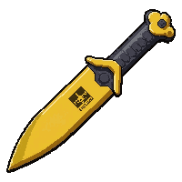 nano blade knife  yellow hazard marked
