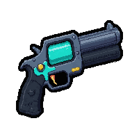 neutron blaster  cyan electric arcs