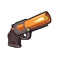 particle beam rifle  orange warning lights