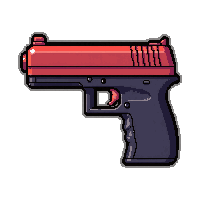 phaser stun gun  pulsing red hot