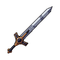 photon sword blade  chrome metallic silver