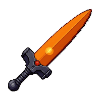 photon sword blade  orange warning lights