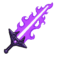 photon sword blade  purple void energy