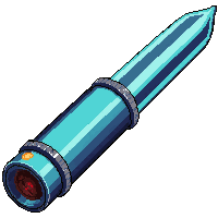 plasma rifle cannon  cyan electric arcs