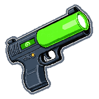 plasma rifle cannon  neon green plasma