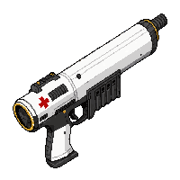 plasma rifle cannon  white clean medical