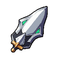 quantum shard blade  chrome metallic silver