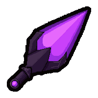 quantum shard blade  purple void energy