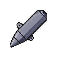 rail gun magnetic  chrome metallic silver