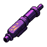 rail gun magnetic  purple void energy