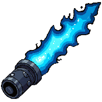 void energy cannon  glowing blue energy