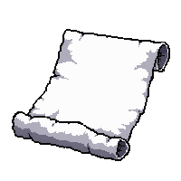ice frost scroll  rolled parchment tied