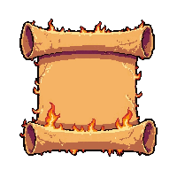 light blessing scroll  burning edges on fire