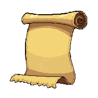 resurrection golden scroll  rolled parchment tied