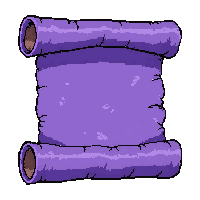 teleport purple scroll  torn and aged