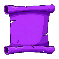 teleport purple scroll  unrolled open flat