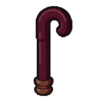 cane walking stick  rich burgundy red