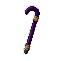 cane walking stick  royal purple satin