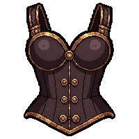 corset mechanical  copper accent detail