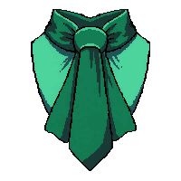 cravat necktie silk  emerald green velvet