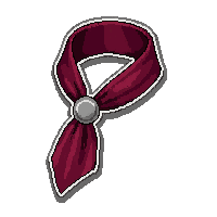 cravat necktie silk  silver buckle clasp