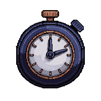 earring clock hand  deep navy blue
