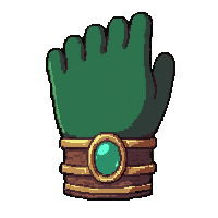 gauntlet steam powered  emerald green velvet