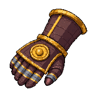 gauntlet steam powered  golden brass trim