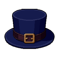 hat pin decorative  deep navy blue