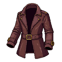 leather duster coat  combat modified