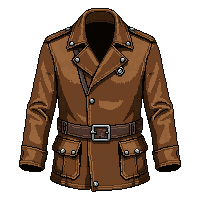 leather duster coat  explorer weathered