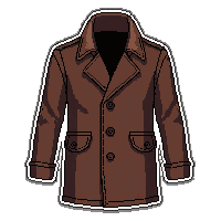 leather duster coat  mechanic oil stained