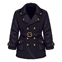 leather duster coat  midnight black leather