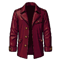 leather duster coat  rich burgundy red