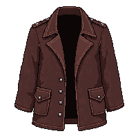 leather duster coat  worn and patched