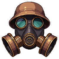 mask respirator brass  explorer weathered
