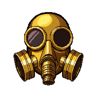 mask respirator brass  golden brass trim
