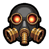 mask respirator brass  inventor spark burned
