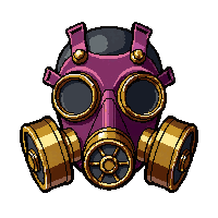 mask respirator brass  mechanic oil stained