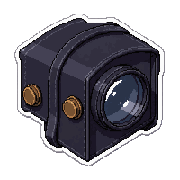 monocle magnifying  midnight black leather