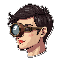 monocle magnifying  pristine tailored