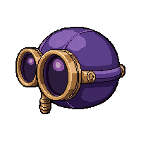 monocle magnifying  royal purple satin