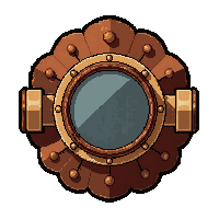 monocle magnifying  worn and patched